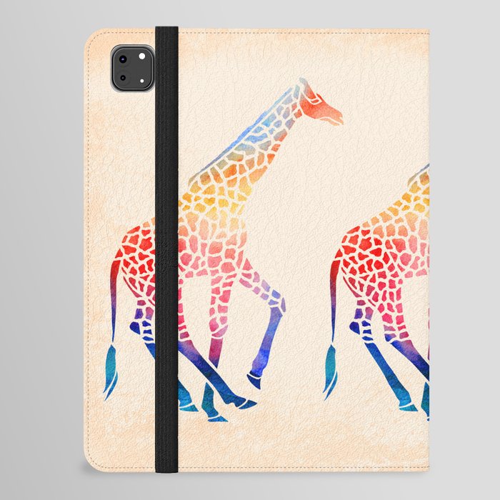 Watercolor Giraffe iPad Folio Case