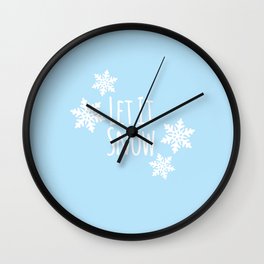 Let It Snow Wall Clock