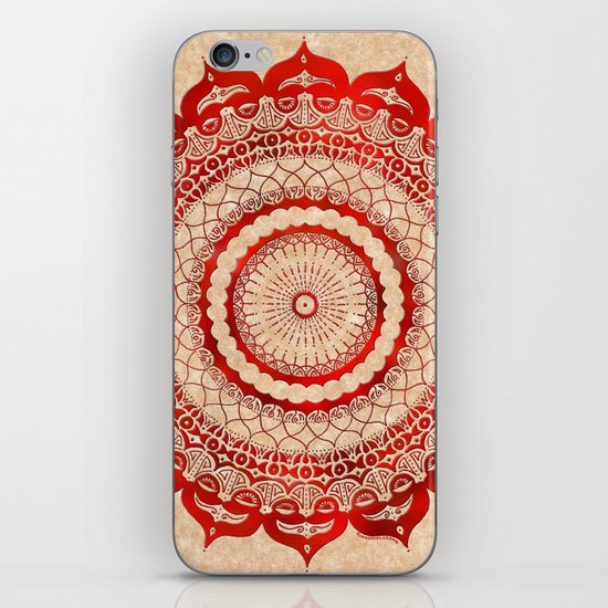 omulyána red gallery mandala iPhone & iPod Skin
