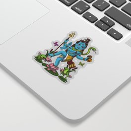 Baby Shiva Dancing Hindu Deity Sticker