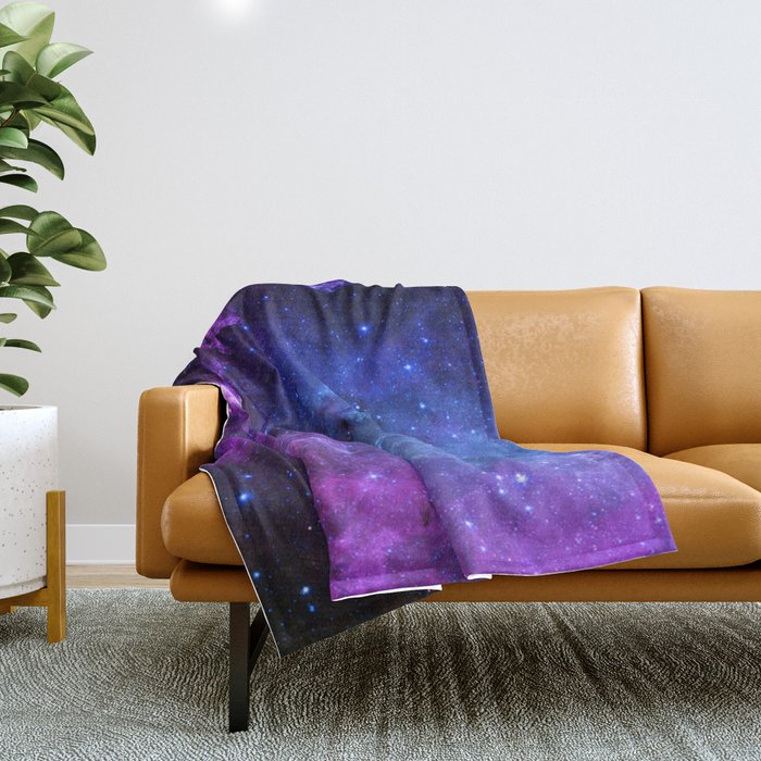 the space dust  Milky way galaxy Throw Blanket