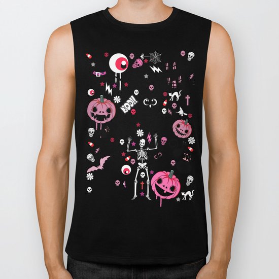 Halloween night Biker Tank