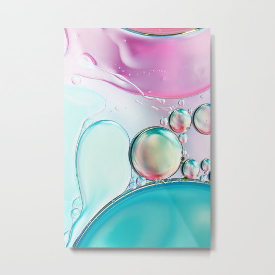 Girly Girly Bubble Abstract II Metal Print