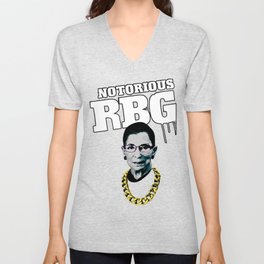 The Notorious RBG V Neck T Shirt