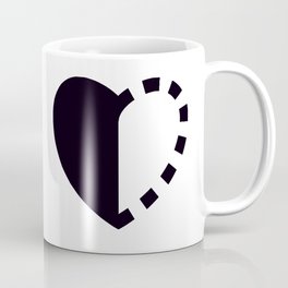Micah Mason Foundation Heart - Black Coffee Mug