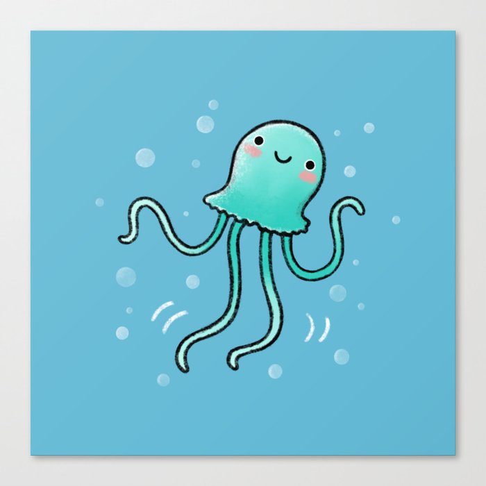 Dancing Jellyfish Canvas Print