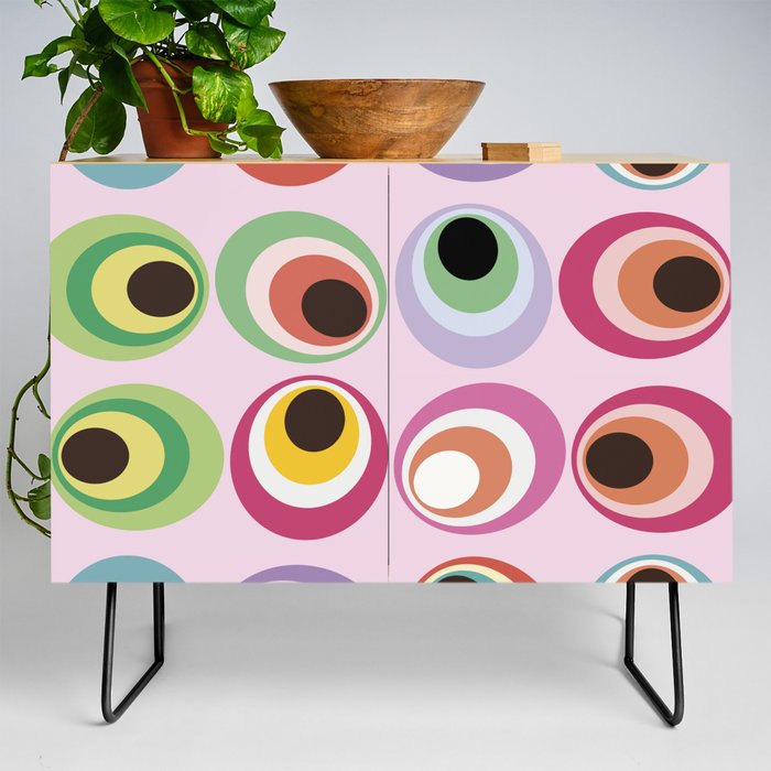 Midcentury abstract art: 1969 Credenza