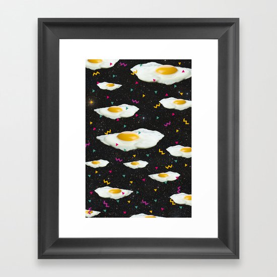 Funky Egg Galaxy Framed Art Print