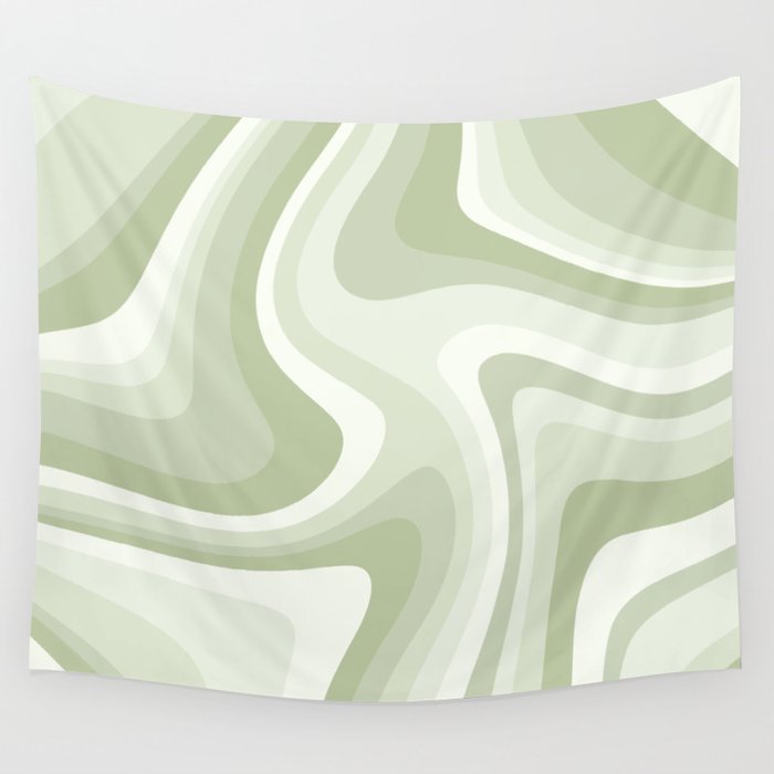 Abstract Wavy Stripes LXXVIII Wall Tapestry