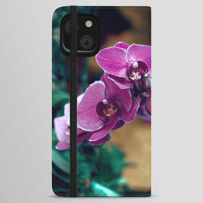 Pink Orchid Blooming In An Buddhist  iPhone Wallet Case