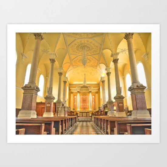Christchurch Cathedral Interior, Waterford City, Ireland Art Print