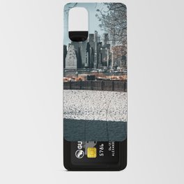New York City Manhattan skyline during winter Android Card Case