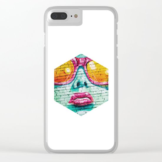 Graffiti Beauty - Geometric Photography Clear iPhone Case