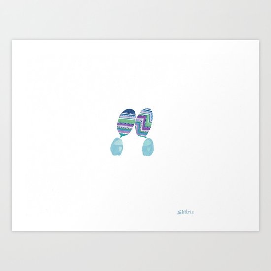 Conversation, X Art Print