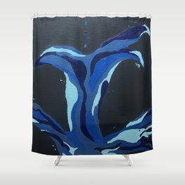 A Splash of Blue Shower Curtain