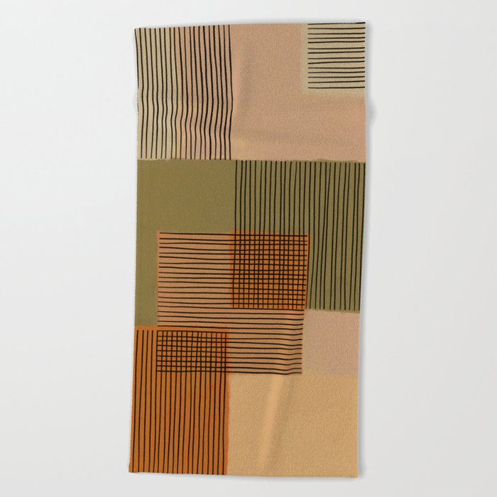 Geo Patchwork #3 Beach Towel