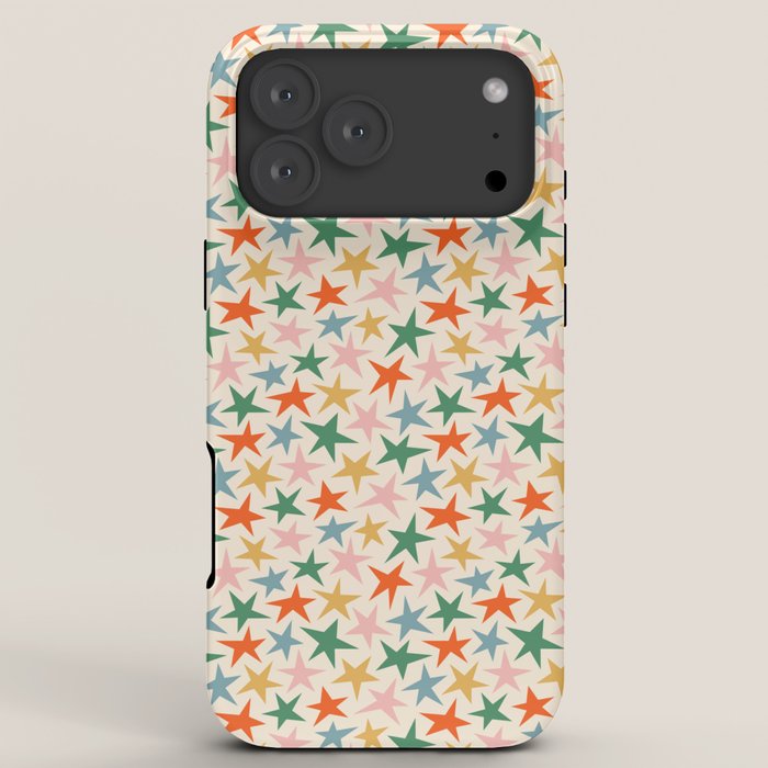 Retro christmas star shape art pattern