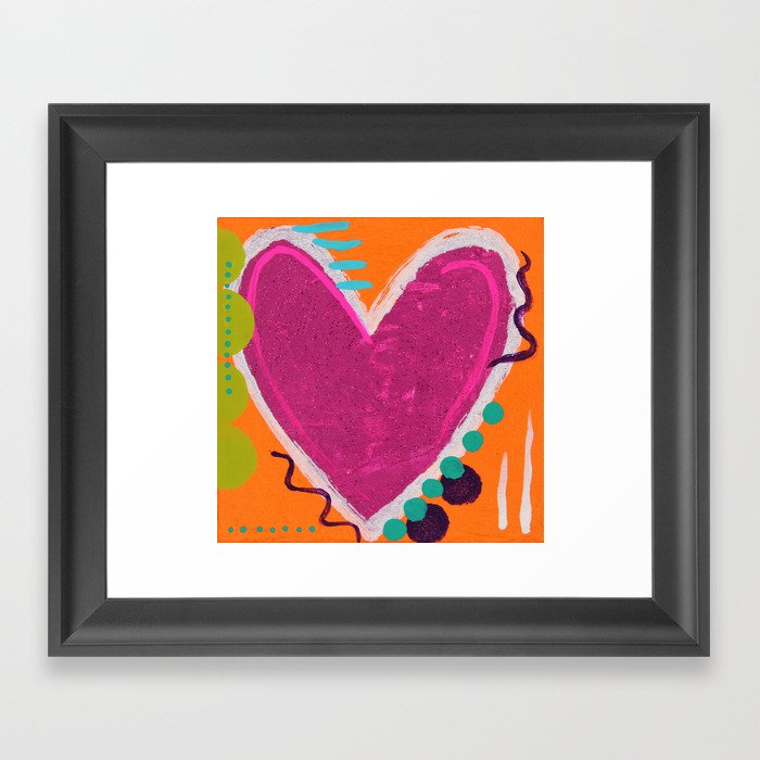 Big love hearts Framed Art Print