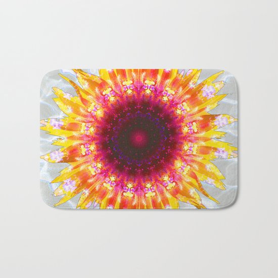 sunflower happiness Bath Mat