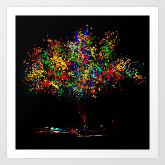 The Most Colorful Tree of the World Art Print