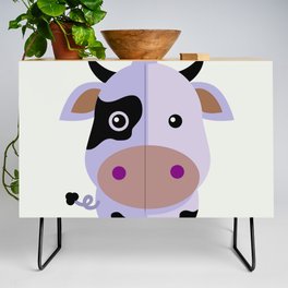 Purple cow by Leslie harlo Credenza
