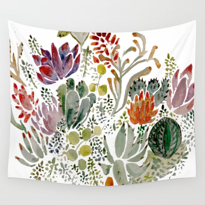 Succulents  Wall Tapestry