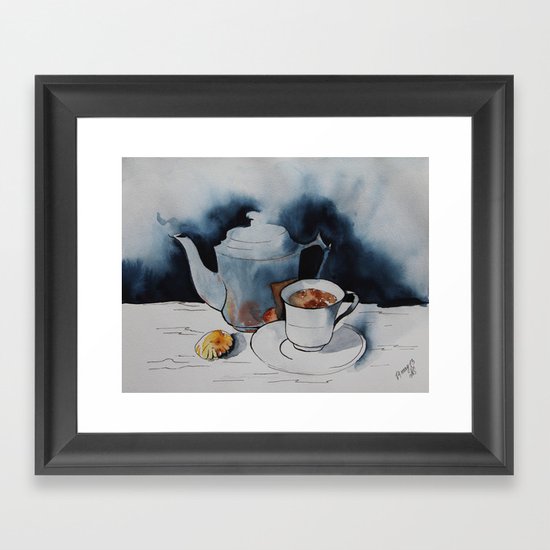 morning coffee Framed Art Print