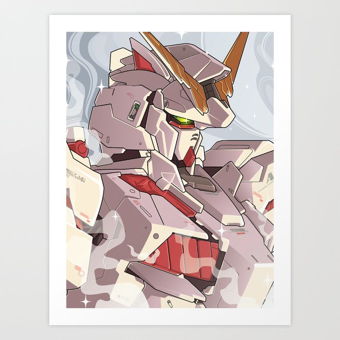 Gundam Unicorn Art Print by Daniel Eka Wijaya | Society6