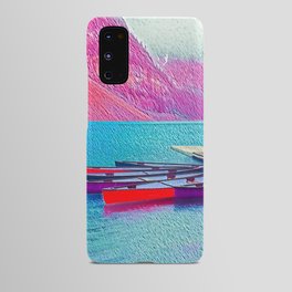Moraine Lake Canoes  Android Case