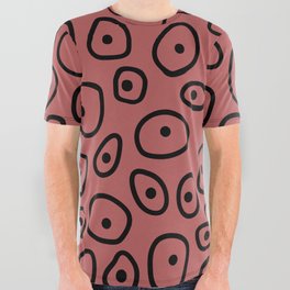 pattern with circles All Over Graphic Tee