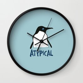 Atypical penguin Wall Clock