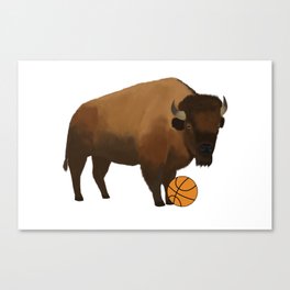 Bison Basketball Canvas Print
