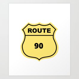 US Route 90 Art Print