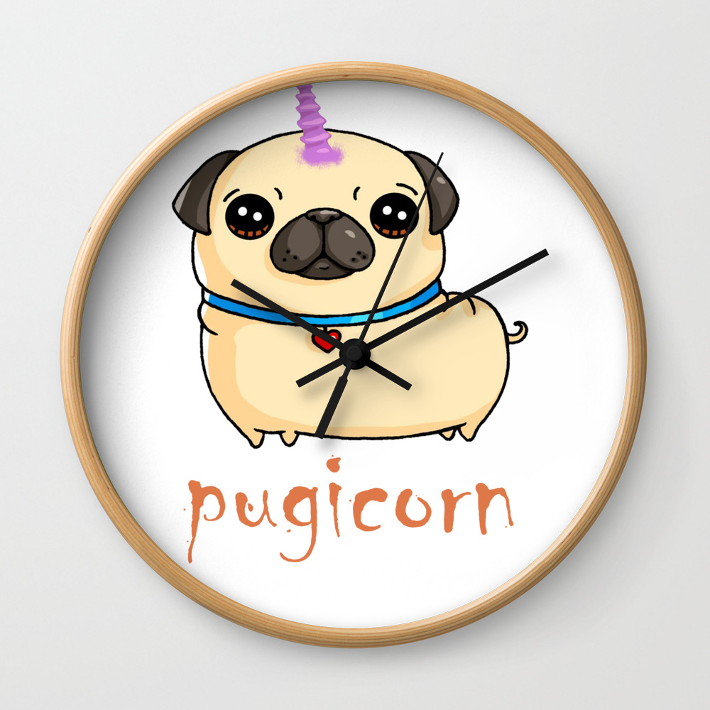 Pugicorn Funny Design For Pug Lovers Dog Lovers Tee Shirt Wall