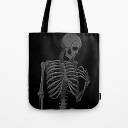 Protect My Heart Skeleton Tote Bag