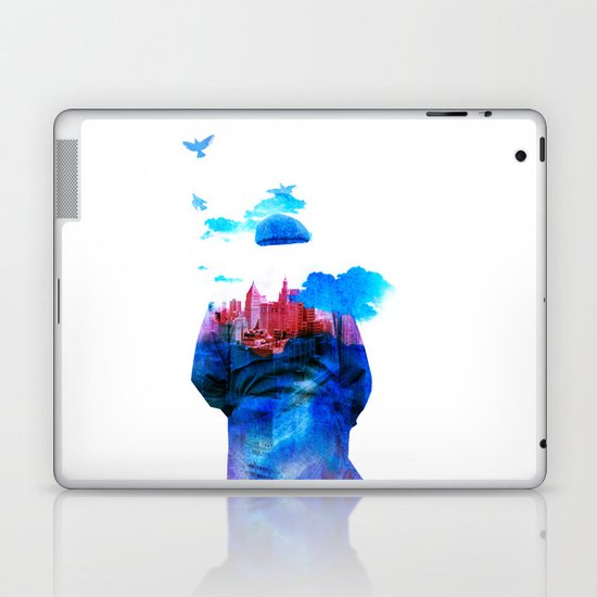 Get Away From Town (color version) Laptop & iPad Skin