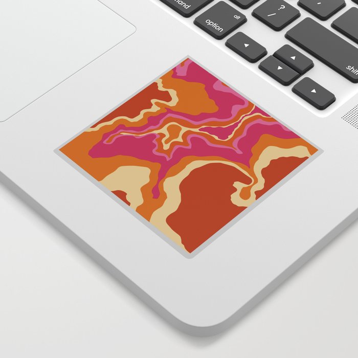 Waves of Heat and Summer  Sticker