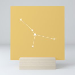 CANCER Sunshine Yellow – Zodiac Astrology Star Constellation Mini Art Print