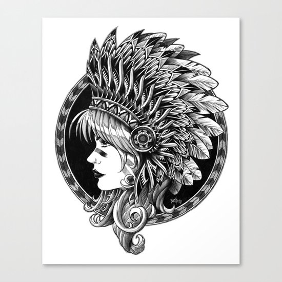 Headdress Canvas Print