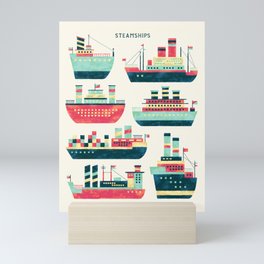 STEAMSHIPS Mini Art Print