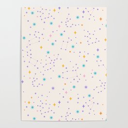 Colorful Night Sky Poster