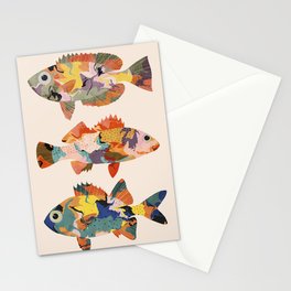 Colorful fish Stationery Card
