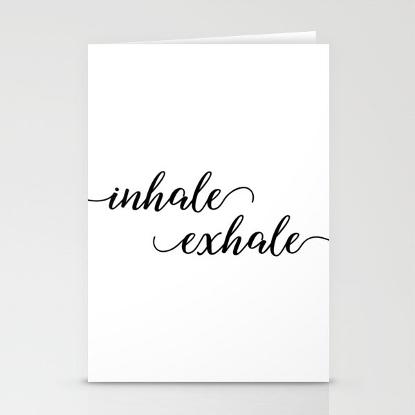 Inhale Exhale Stationery Cards