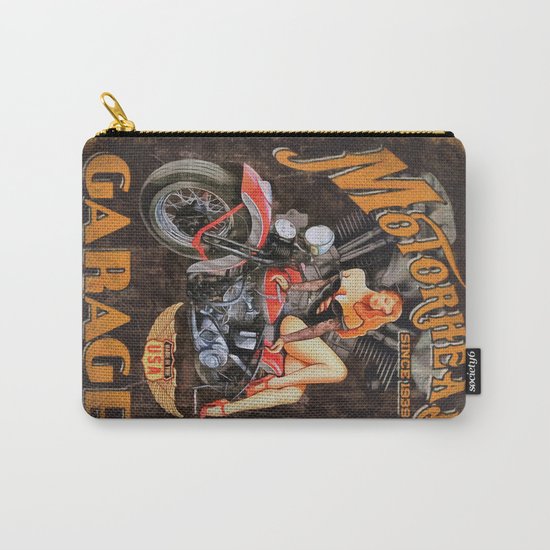 Motorhead Garage Vintage Poster Carry-All Pouch