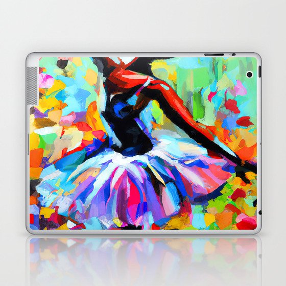 Ballerina dancing on stage Laptop & iPad Skin