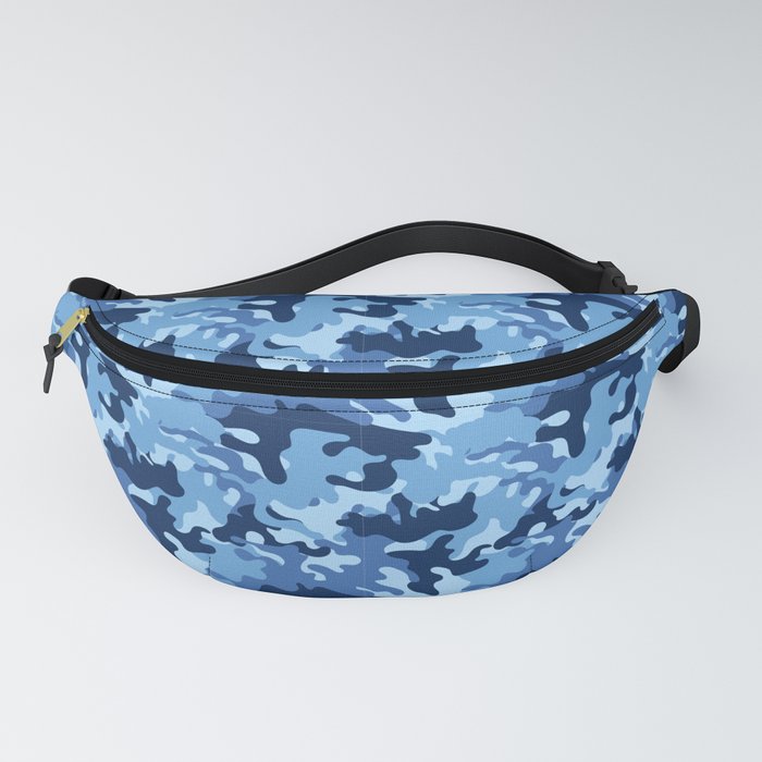 Sea blue, Army Camo Camouflage Pattern Fanny Pack