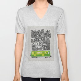 Dublin Cityscape V Neck T Shirt