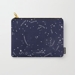Constellation Map - Indigo Carry-All Pouch