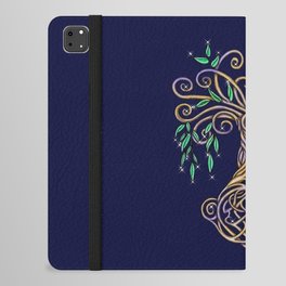 Celtic Tree of Life Nature Colored iPad Folio Case