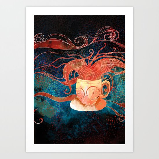 Black tea Art Print